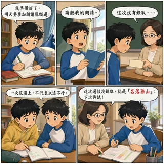 名落孫山成語漫畫縮圖