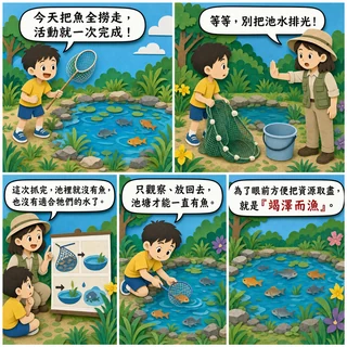 竭澤而漁成語漫畫縮圖