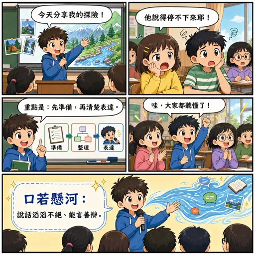 口若懸河成語漫畫縮圖