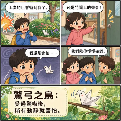 驚弓之鳥成語漫畫縮圖