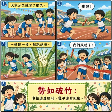 勢如破竹成語漫畫縮圖