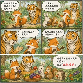 狐假虎威成語漫畫縮圖