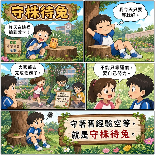 守株待兔成語漫畫縮圖