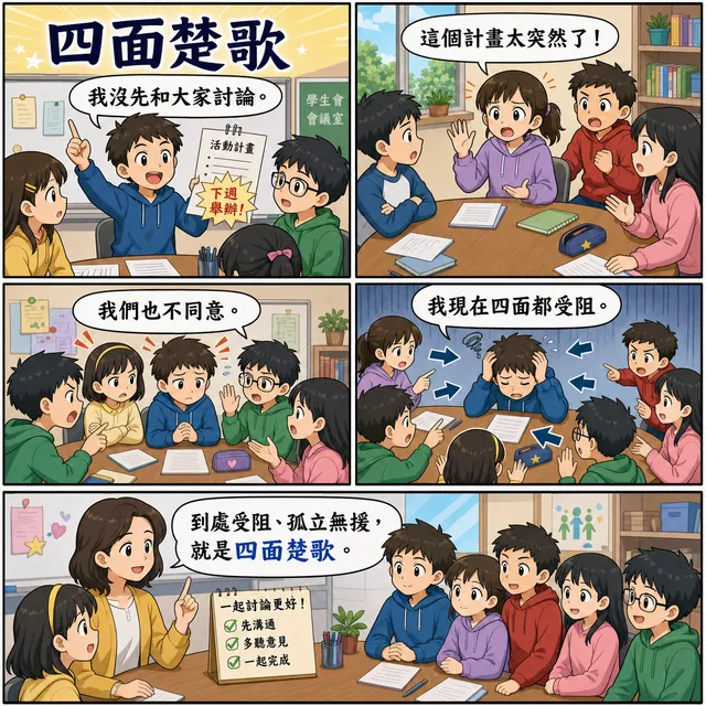 四面楚歌成語漫畫縮圖