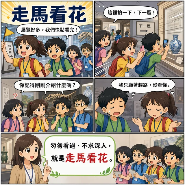 走馬看花成語漫畫縮圖