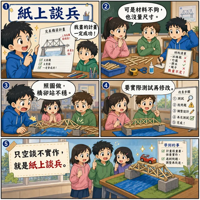 紙上談兵成語漫畫縮圖