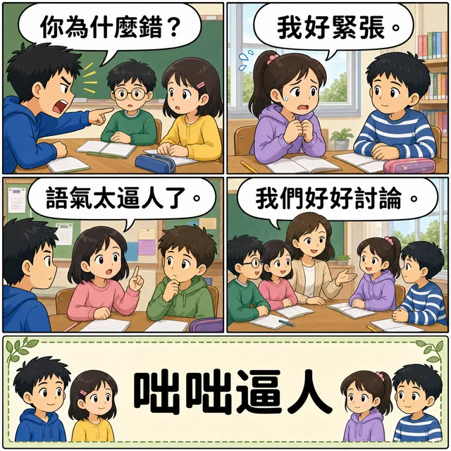 咄咄逼人成語漫畫縮圖