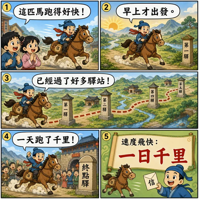一日千里成語漫畫縮圖