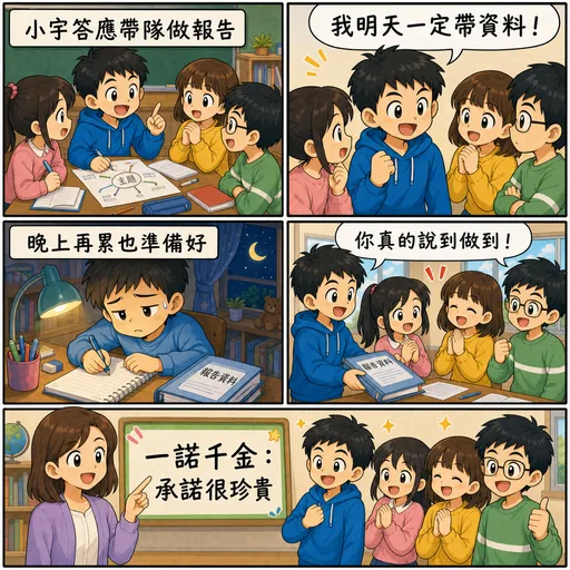 一諾千金成語漫畫縮圖