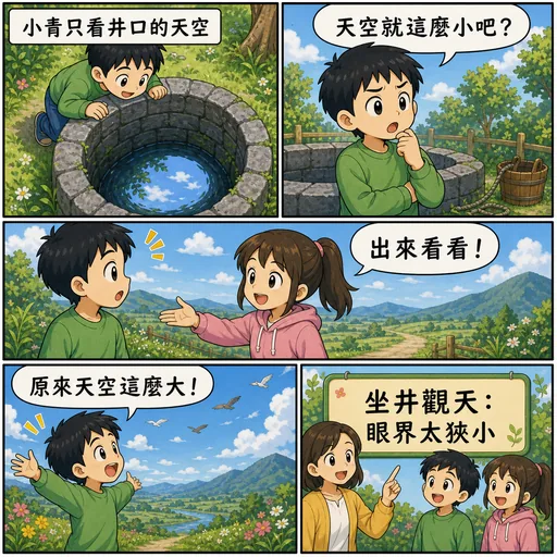 坐井觀天成語漫畫縮圖