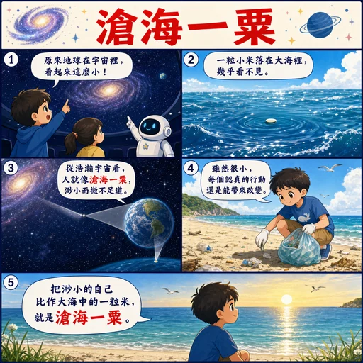 滄海一粟成語漫畫縮圖