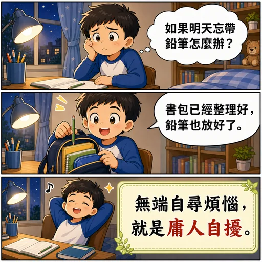 庸人自擾成語漫畫縮圖