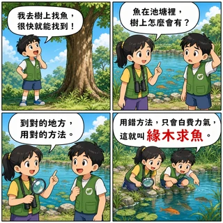 緣木求魚成語漫畫縮圖