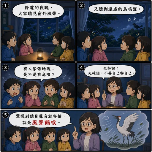 風聲鶴唳成語漫畫縮圖