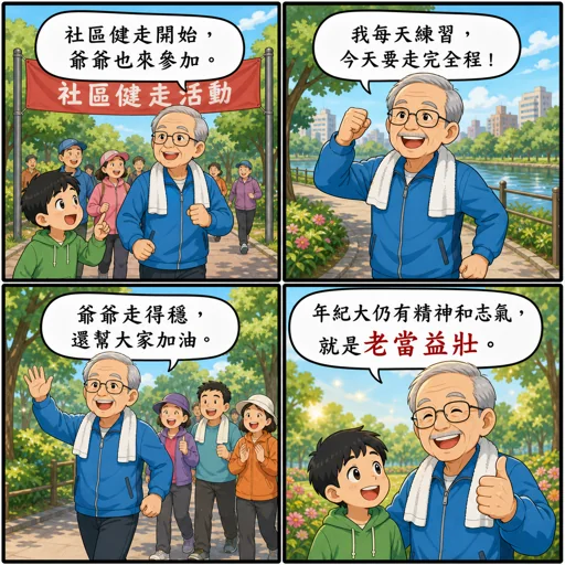 老當益壯成語漫畫縮圖