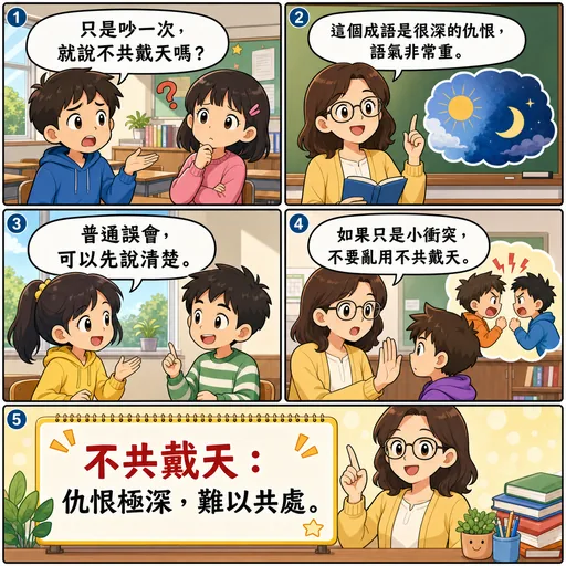 不共戴天成語漫畫縮圖