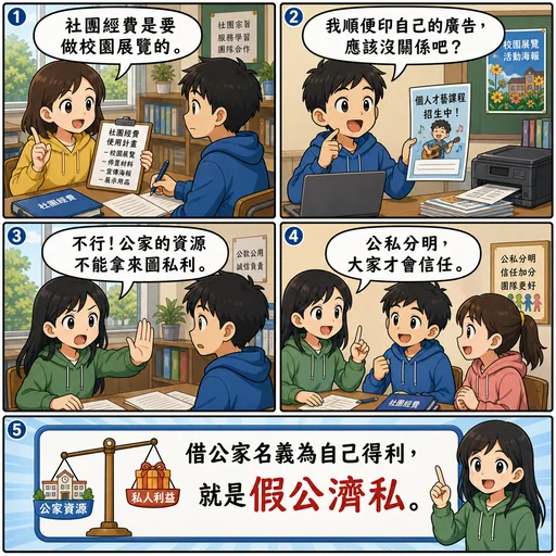 假公濟私成語漫畫縮圖