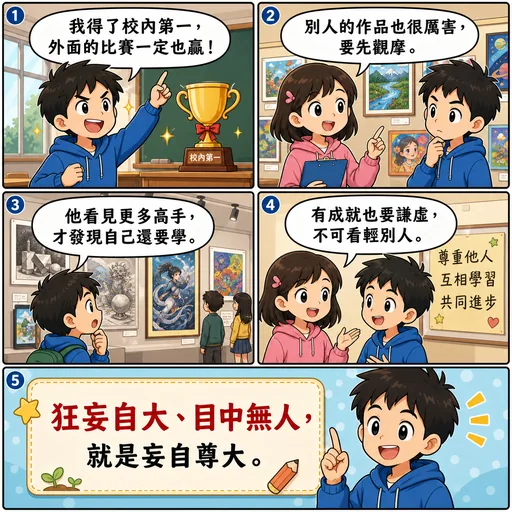 妄自尊大成語漫畫縮圖