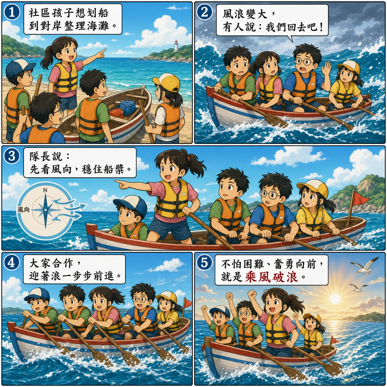 乘風破浪的 AI 生成成語漫畫