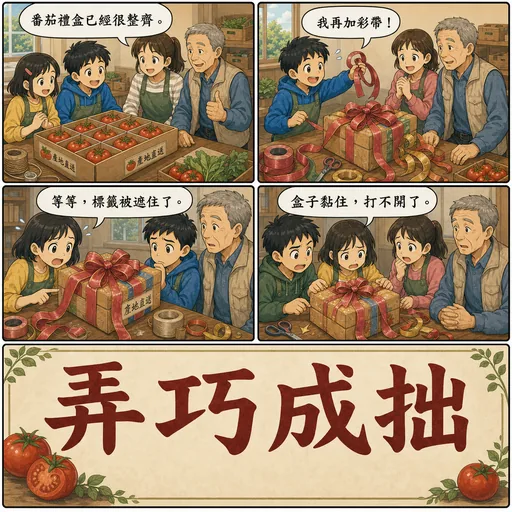 弄巧成拙成語漫畫縮圖