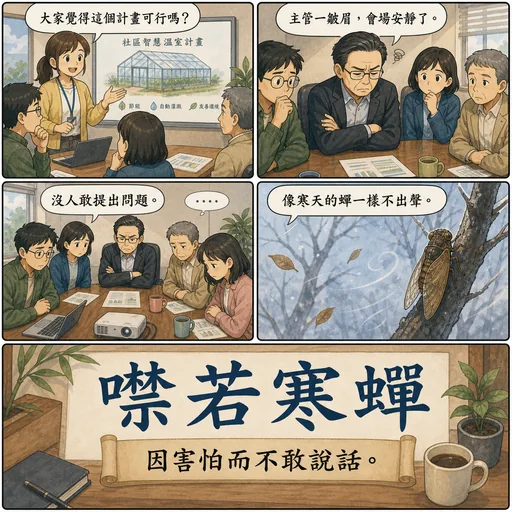 噤若寒蟬成語漫畫縮圖