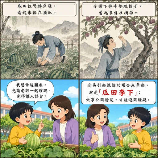 瓜田李下成語漫畫縮圖