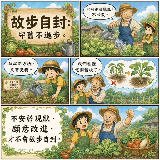 故步自封成語漫畫縮圖