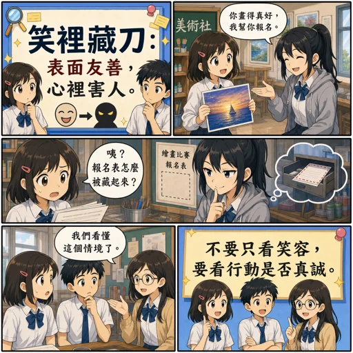 笑裡藏刀成語漫畫縮圖