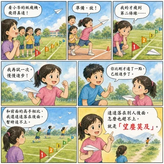 望塵莫及成語漫畫縮圖