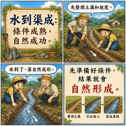 水到渠成成語漫畫縮圖