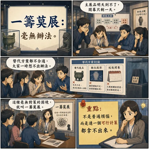一籌莫展成語漫畫縮圖