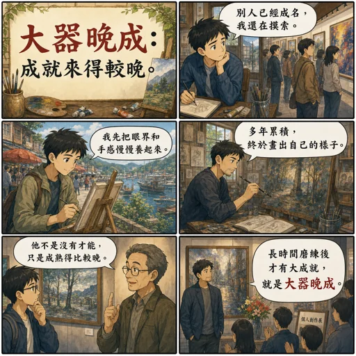 大器晚成成語漫畫縮圖