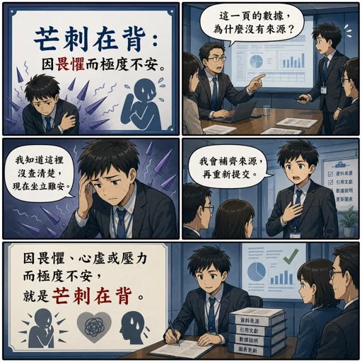 芒刺在背成語漫畫縮圖