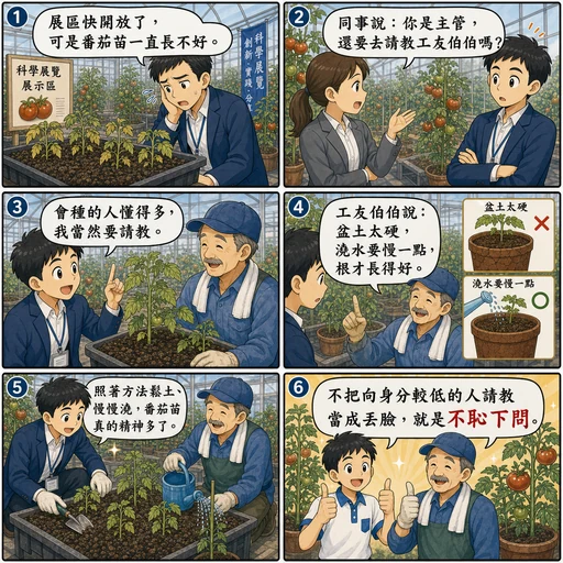 不恥下問成語漫畫縮圖