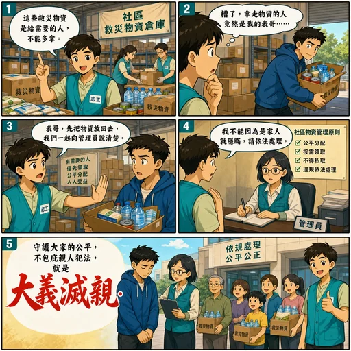 大義滅親成語漫畫縮圖