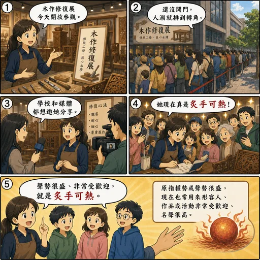炙手可熱成語漫畫縮圖