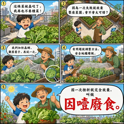 因噎廢食成語漫畫縮圖