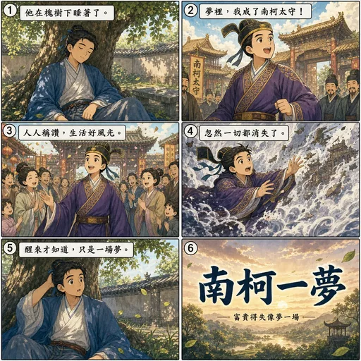 南柯一夢成語漫畫縮圖