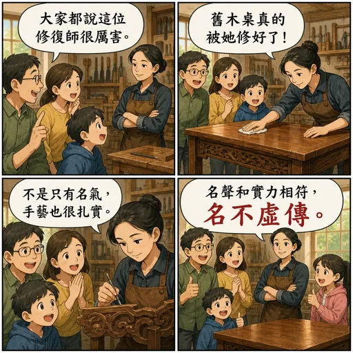 名不虛傳成語漫畫縮圖