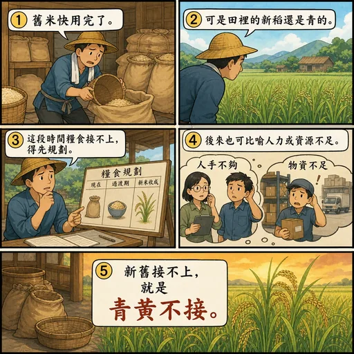 青黃不接成語漫畫縮圖