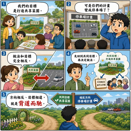 背道而馳成語漫畫縮圖