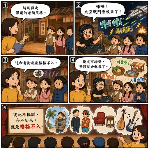 格格不入成語漫畫縮圖
