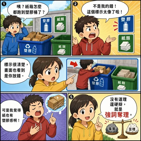 強詞奪理成語漫畫縮圖