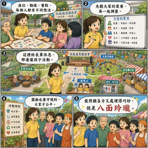 八面玲瓏成語漫畫縮圖