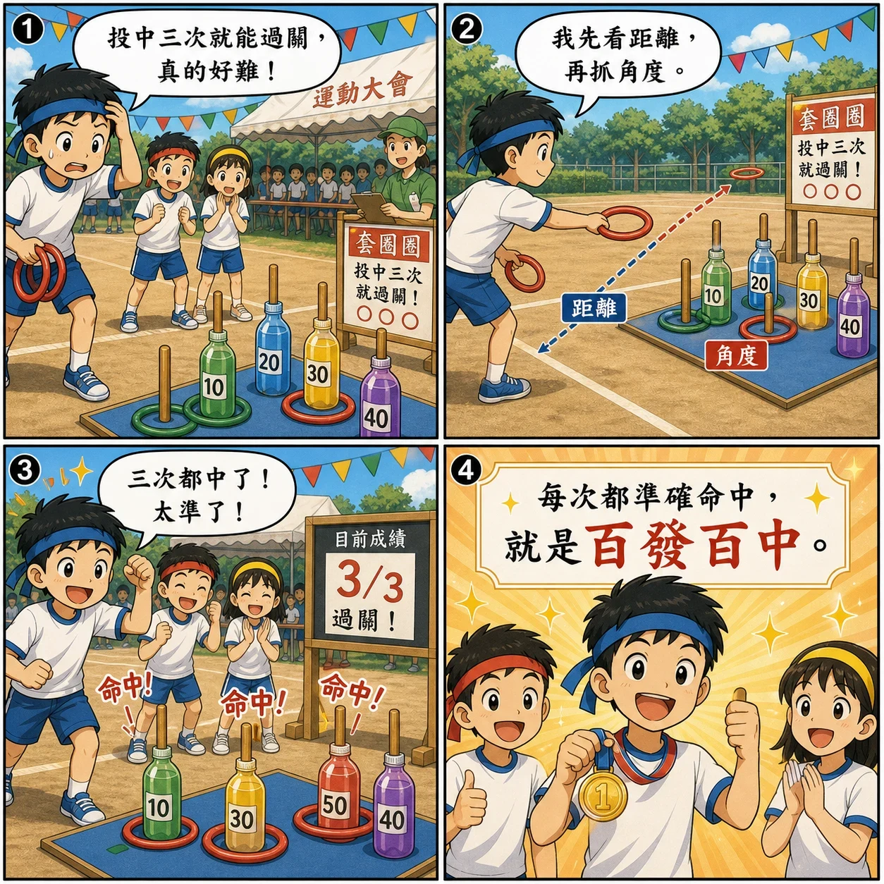 百發百中的 AI 生成成語漫畫