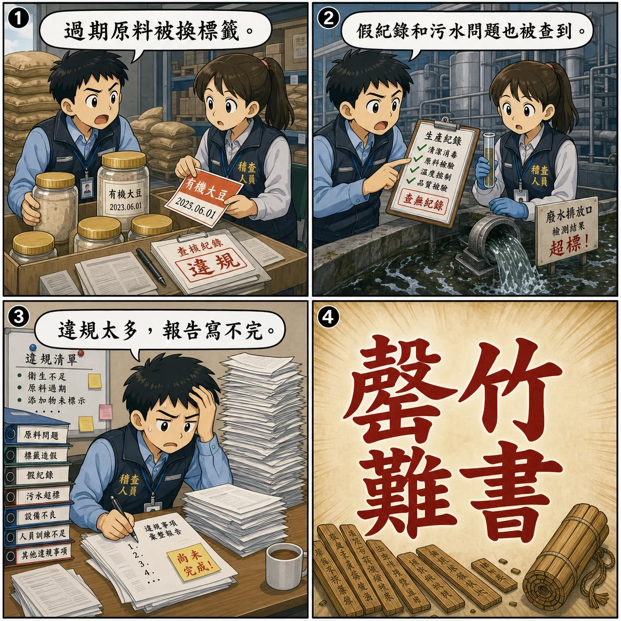 罄竹難書的 AI 生成成語漫畫