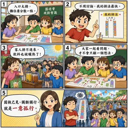 一意孤行成語漫畫縮圖