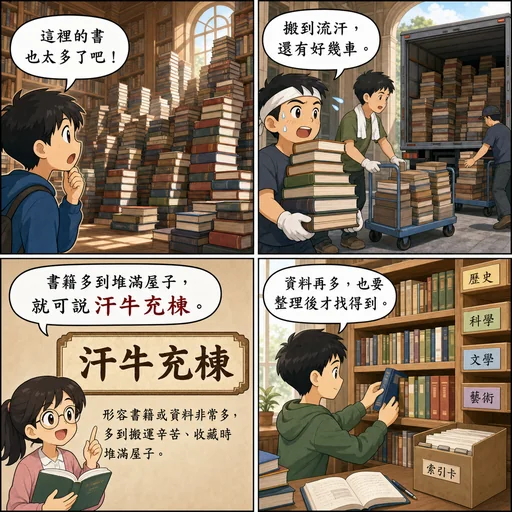 汗牛充棟成語漫畫縮圖