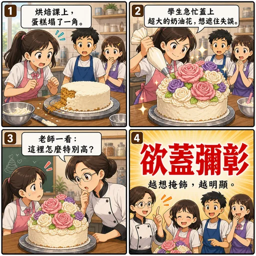 欲蓋彌彰成語漫畫縮圖