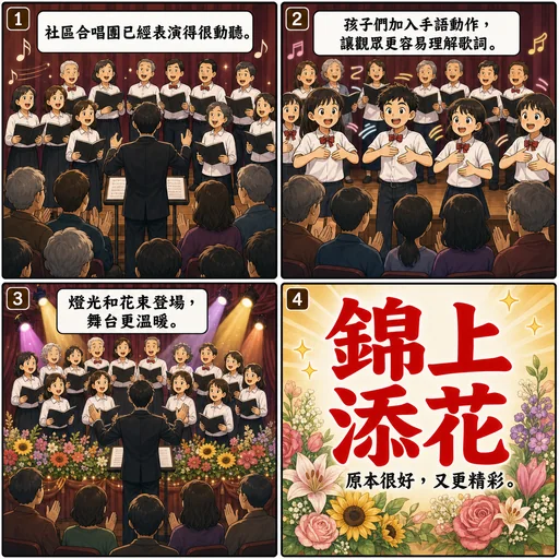 錦上添花成語漫畫縮圖